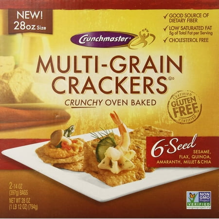 Crunchmaster Oven Baked Crunchy Multi-Grain Crackers, 28 Ounce