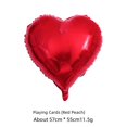 thumbnail image 4 of Globo de película de aluminio con forma de corazón de melocotón y flor de ciruelo, decoración temática de casino, 4 of 5