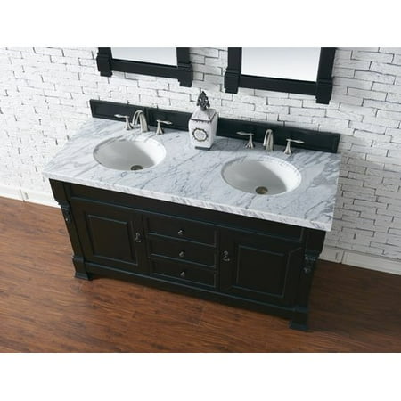 Darby Home Co Bedrock 60'' Double Antique Black Bathroom Vanity Set Darby Home Co Bedrock 60'' Double Antique Black Bathroom Vanity Set - Darby Home Co Bedrock 60'' Double Antique Black Bathroom Vanity Set