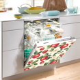 thumbnail image 2 of Yayeee Magnetic Dishwasher Cover for The Front Decoration Home Kitchen Machine Sticker Protector, Apple Leaves Pattern, 2 of 6
