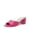 HOT PINK, variant on Women's Low Heels Sandals Mule Heels Block Chunky Heeled Sandals Slide Sandals Slip on Square Toe Casual Dress Comfortable Pumps Shoes