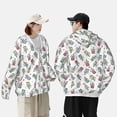 thumbnail image 6 of Haiem Milk Tea UPF 50+ Fishing Shirts for Men Long Sleeve UV Sun Protection Hoodie Non-Mask Outdoor Hiking Shirts, 6 of 9