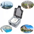 thumbnail image 5 of Outdoor Wall Socket With Usb Socket For Outdoor Use, Ip66 Waterproof Socket, Garden Socket, Surface Mounting, Wet Room Protection Contact, Outdoor Wit, 5 of 5