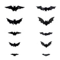 thumbnail image 2 of Halloween Bat Decorations, 3D Bat Wall Stickers, Removable Black Bat Decals, Window Wall Decor For Indoor Outdoor Party Home Display, 2 of 5