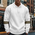 thumbnail image 3 of pstuiky Camisas para hombre de manga larga, Top de manga larga con cuello y hebilla para hombre Tops de talla grande para hombre xxxl, 3 of 9