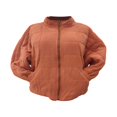 thumbnail image 4 of Women Stand Collar Quilted Jackets Long Sleeve Solid Color Full Zip Padded Jackets, 4 of 6
