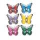thumbnail image 2 of Decoración de pared con forma de mariposa de metal, escultura de pared, accesorios decorativos coleccionables. 6 piezas, 2 of 9
