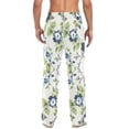 thumbnail image 4 of FORMRS Mens Pajama Pants with Pockets Sleepwear Lounge Bottoms Sizes S-2XL, Light Floral Pattern, 4 of 7