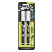 Sharpie Chalk Marker, Wet Erase Markers, White, 2 Count