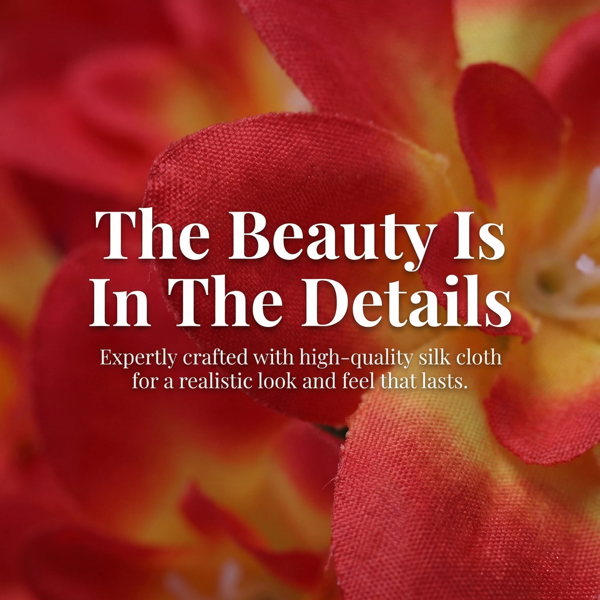 Unique Bargains Artificial Orchid Flowers Detachable HeadsSilk Phalaenopsis Red 5.9 in