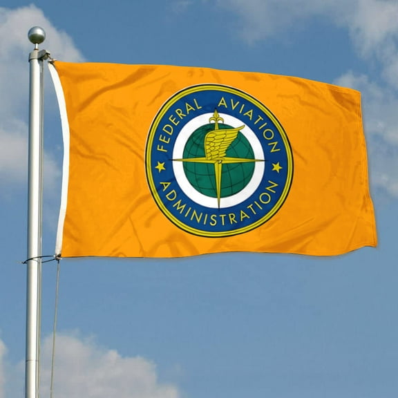 mokarier Federal Aviation Administration Flag Banner Outdoor Indoor Decoration Flag 3x5Feet Double Stitched Polyester with Brass Grommets