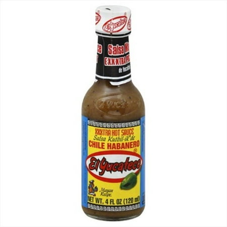 EL YUCATECO SAUCE HABANERO XTRA HOT-4 OZ -Pack of 12