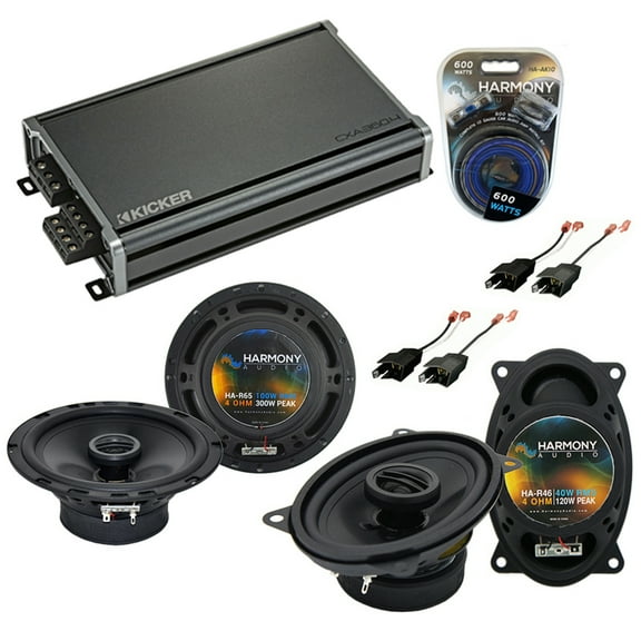 Fits GMC Savana Van 1996-2000 Speaker Replacement Harmony Upgrade & CXA360.4 Amp