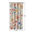 thumbnail image 5 of Pioneer Flower Floral Print Pattern Shower Curtain 36"x72" ,Bathroom Decorative Shower Curtains Set with 12 Hooks,Modern Waterproof Washable Shower Curtain, 5 of 6