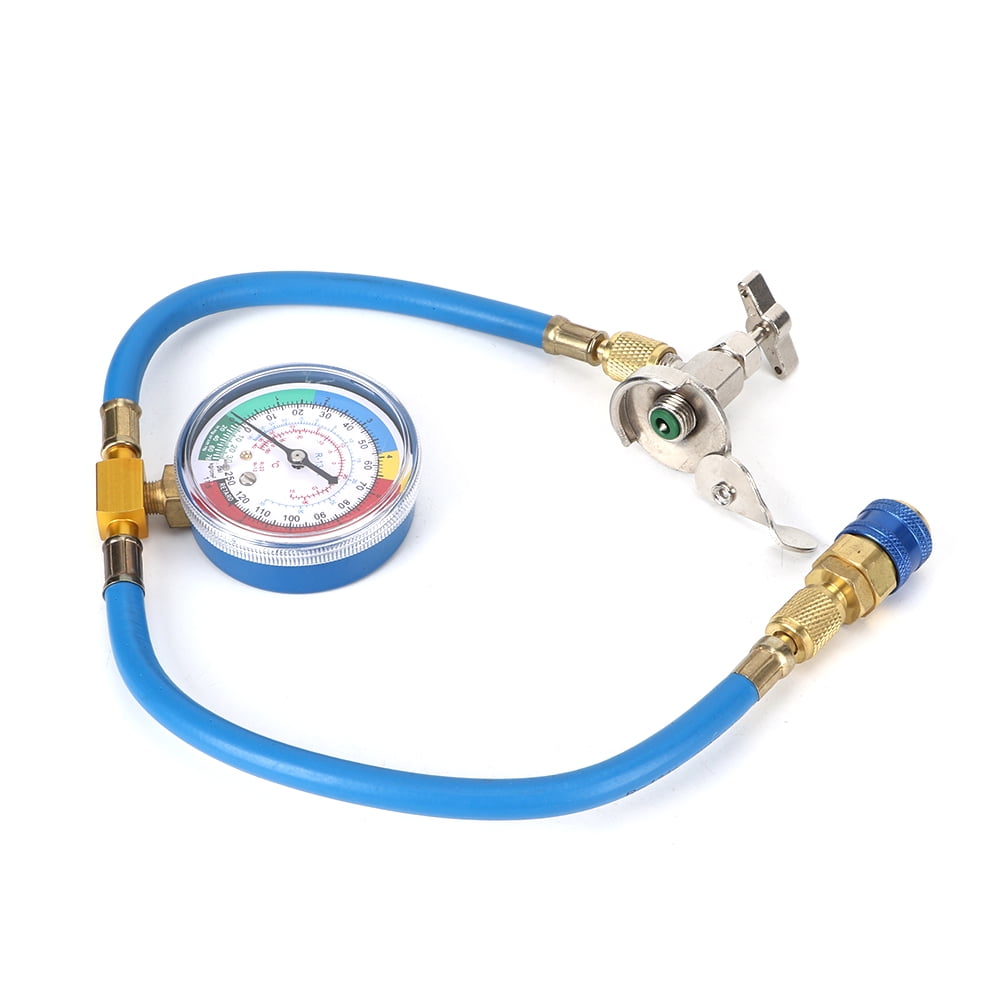 R134a Recharge Hose Refrigerant Charging Pipe Recharge Gauge Adapter A