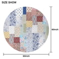 thumbnail image 6 of Pioneer Flower Floral Print Pattern Round Tablecloth 60"x60",Wrinkle Wipeable Table Cloth for Kitchen Dining Room Picnic Patio Party, 6 of 6