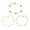 Gold, variant on Lucky Clover Bracelet for Women Girls Premium Fashion Large Malachite 5 Motif Clover Bracelets 14K Gold Plated Stainless Steel