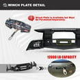 thumbnail image 6 of Front Bumper for 2019-2021 Chevy Silverado 1500 & 22 Silverado LTD (Exclude 19 LD MODEL) Heavy Duty Off-road Steel Bumpers with Bull Bar for 19-21 Silverado 1500 with Sensor Holes & D-rings, 6 of 8