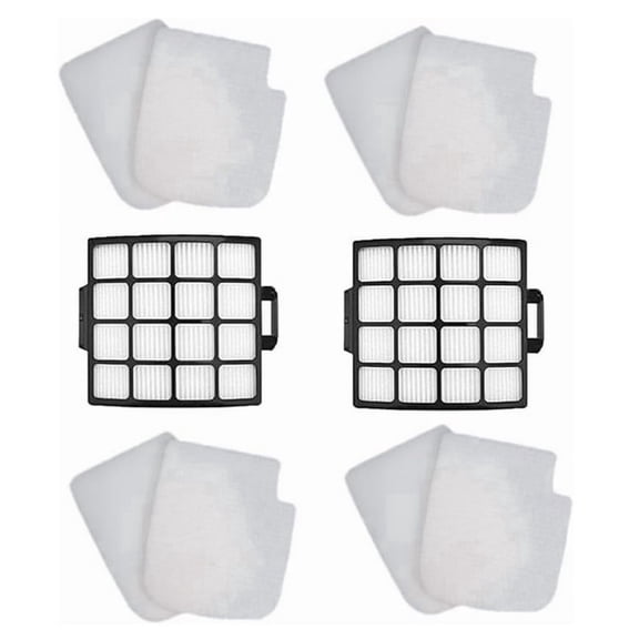 Guerkuk 4 2 Filter Kit Compatible with Shark Stratos Upright Vacuum with DuoClean PowerFins AZ3002 AZ3000 AZ3000W, Replacement Parts XFFKAZ3000 XHFAZ3000, 6 Pack