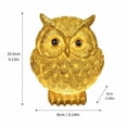 thumbnail image 3 of Gold Owl Night Light Lamp 4 Inch Cute Table Led Lamp for Bedroom Warm Night Light Decorative Gold Home Decor for Living Room Bedside Table Desk Ornament, 1 Pack, 3 of 7