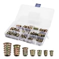 thumbnail image 1 of Multifunctional 100PCS Inner And Outdoor Nuts Alloy Furniture Socket Screw Sockets Thread Insert Assorted Tool Kit For Wooden Furniture, 1 of 7