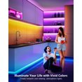 thumbnail image 4 of 100ft Smart LED Strip Lights Bluetooth with Remote, Fussion LED Lights for Bedroom with Remote Music Sync, Room Christmas Decoration(100Ft APP+ Remote+ Mic Control), 4 of 7