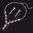 thumbnail image 2 of LYMAYTER Women Earrings 3Pcs/Set Necklace and Earring Set - Shiny Geometric, Faux Crystal, 2 of 7