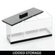 thumbnail image 5 of Organizador de cosméticos mDesign Lumiere Collection transparente/negro, 5 of 8