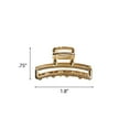 thumbnail image 6 of Scunci Metal Claw Clips, Gold, 3 Count, 6 of 8