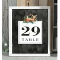 thumbnail image 3 of Darling Souvenir Deer & Floral Table Numbers Wedding Reception Table Cards Decor-4" x 6" (1 to 20), 3 of 4