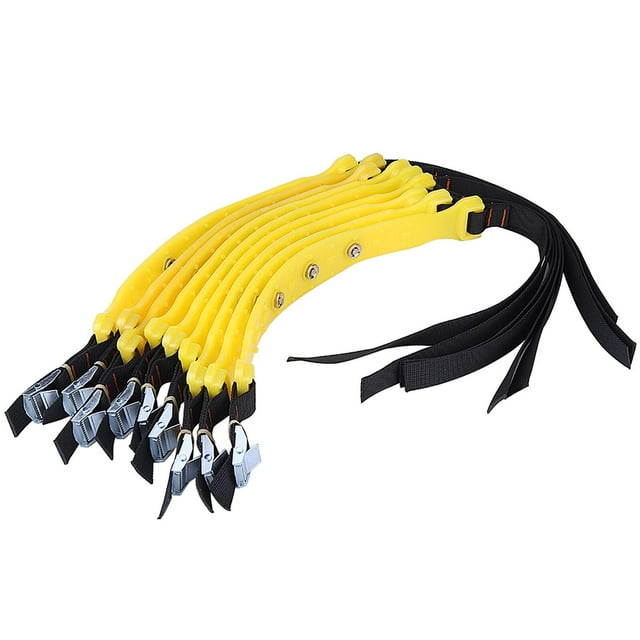 10 cadenas de nieve para neumáticos de coche, resistentes al desgaste, antideslizantes, resistentes a bajas temperaturas, con gato elevador gratuito, cadenas de nieve de emergencia para carretera