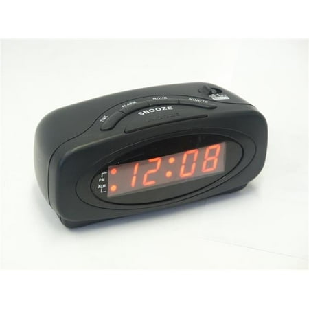 Sonnet Industries LED Alarm Clock, Matte Black