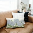 thumbnail image 4 of Blue Hydrangea Spring Throw Pillow Covers 12x20 Inch Outdoor Spring Summer Decor Farmhouse Floral Lumbar Decorative Throw Pillows Cases Decorations for Couch Sofa Porch, 4 of 5