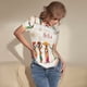 thumbnail image 3 of Balery Black African Woman Body de cuello redondo de manga corta para mujer Tops de manga corta Tops básicos-Medium, 3 of 7