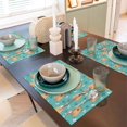 thumbnail image 6 of Placemats Set Of 4 / 6, Capybaras Gifts Placemats For Dining Table Indoor/Outdoors Heat Resistant Washable Placemats 18" X 12", 6 of 8