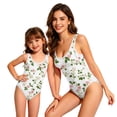 thumbnail image 7 of CCRFTGI Swimsuit for Kids Girls Size 7 Summer Cute One Piece Bathing Suit Beach Floral Print High Cut Girls Fashion Bathing Suit White 5-6 Years, 7 of 7