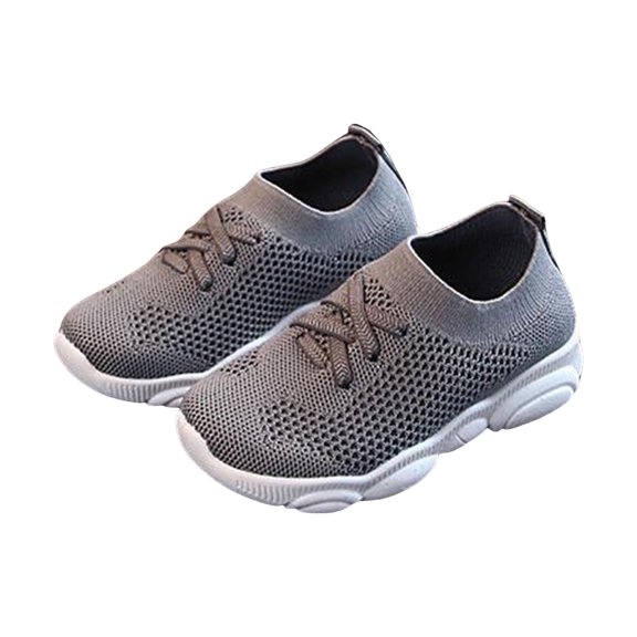 VUHXZWAF Sneakers for Boys Breathable Mesh Knitted Shoes Walking Footwear Outdoor Activities Size 7