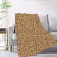 thumbnail image 2 of XMXT Throw Blankets, Coffee Pencil Print Bed Blanket for Bedroom Sofa, 50 x 70 inches, 2 of 9