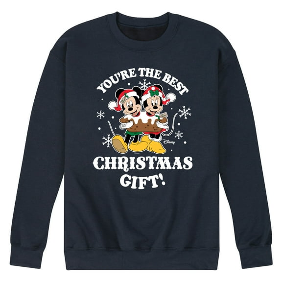 Disney - Youre The Best Christms Gift Mickey And Minnie - Men's Crew Fleece Sweatshirt Sweatshirt