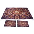 thumbnail image 2 of 3 piezas/juego de funda de edredón de estilo bohemio a rayas amarillas con fundas de almohada, juego de cama para dormitorio, suministros, 200 x 200 cm, 2 of 10