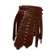 thumbnail image 4 of Falda de cosplay para hombre, disfraz de cosplay para hombre, falda escocesa para fiesta de Halloween Larp marrón, 4 of 8