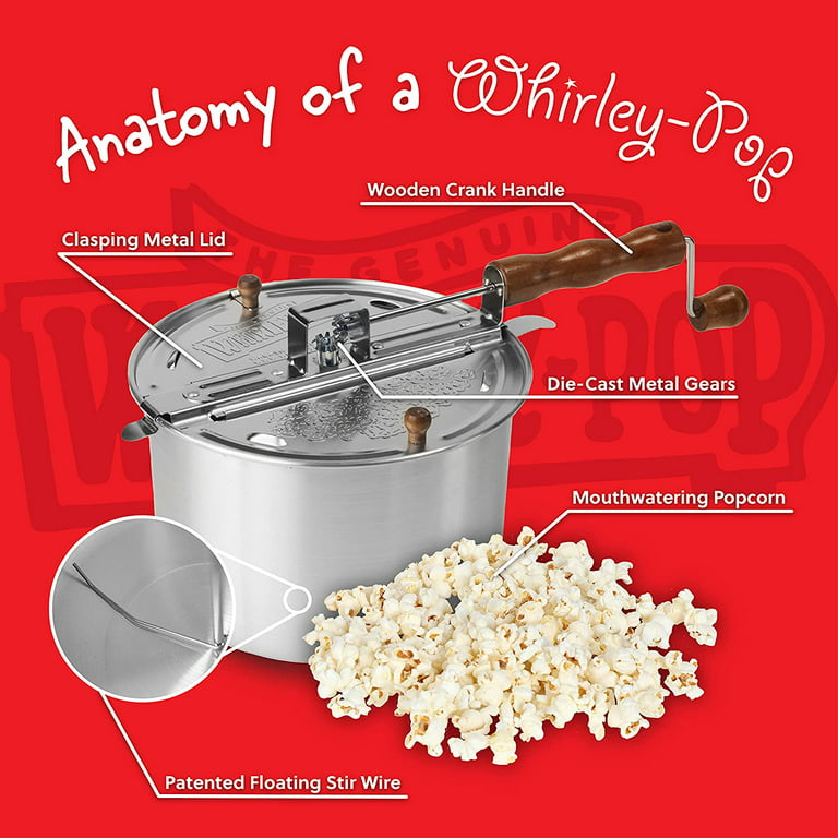Wabash Valley Farms Whirley-Pop 192 Oz. Stovetop Popper