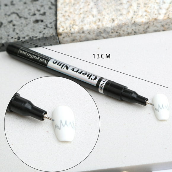 de Graffiti para decoración de uñas, de de secado , pintura de puntos a prueba de agua, de línea fina para dibujar, - plata Fernando Bolígrafo de grafiti para decoración de uñas