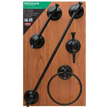 Meridian Cherry - Liberty Hardware APNL73-XXX-XX Delta Meridian, Oil Rubbed Bronze -Cherry Bath Board Display