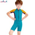 thumbnail image 2 of Greeniant Trajes de neopreno para niños de 2,5 MM, traje de buceo con protección solar, pantalones de manga corta de neopreno de secado Deportes acuáticos Amarillo XL, 2 of 6