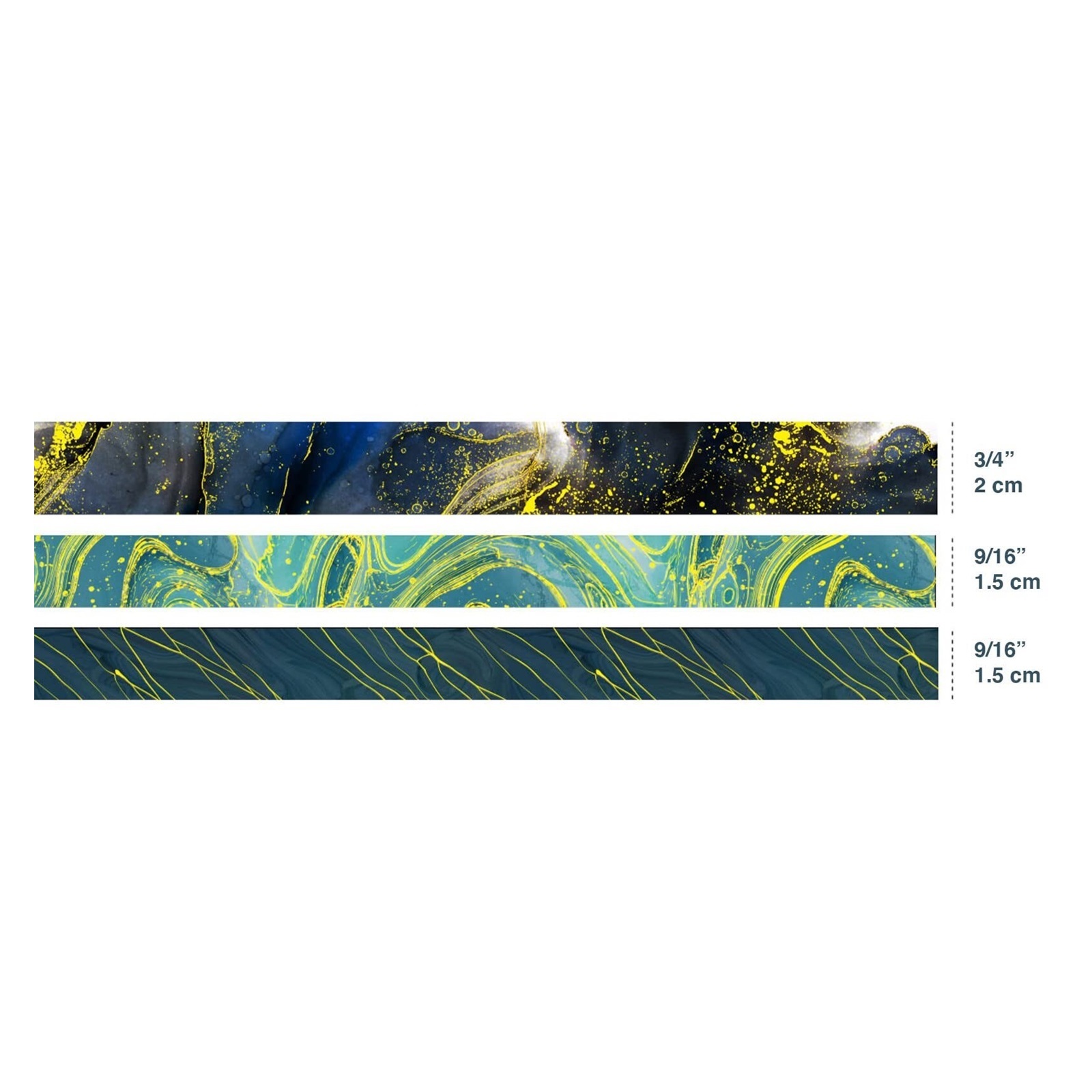 Gold Veins Washi Tape Gorgeous Foil Masking Tape Set Decorative for Arts, DIY Crafts, Journal Supplies, Planners, Scrapbook, Card/Gift Wrapping (Gilding Flows)
