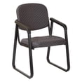 thumbnail image 1 of Deluxe Sled Base Armless Chair with Designer Plastic Shell in Black, 1 of 4
