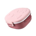 thumbnail image 1 of Inteprter Fiambrera de acero inoxidable de 400ml, contenedor de alimentos con aislamiento térmico, contenedores de transporte, cajas de Mostrada Rosa, 1 of 6
