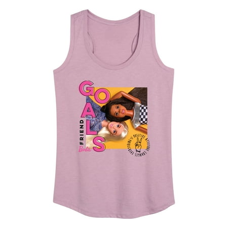 Barbie - Friend Goals - Positive Attitude Changes Everything - Women s Racerback Tank Top