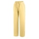 thumbnail image 5 of Pantalones palazzo anchos de cintura alta para mujer - Mezcla de lino con elástico fruncido - Pantalones informales para yoga/playa - Talla real, 5 of 6